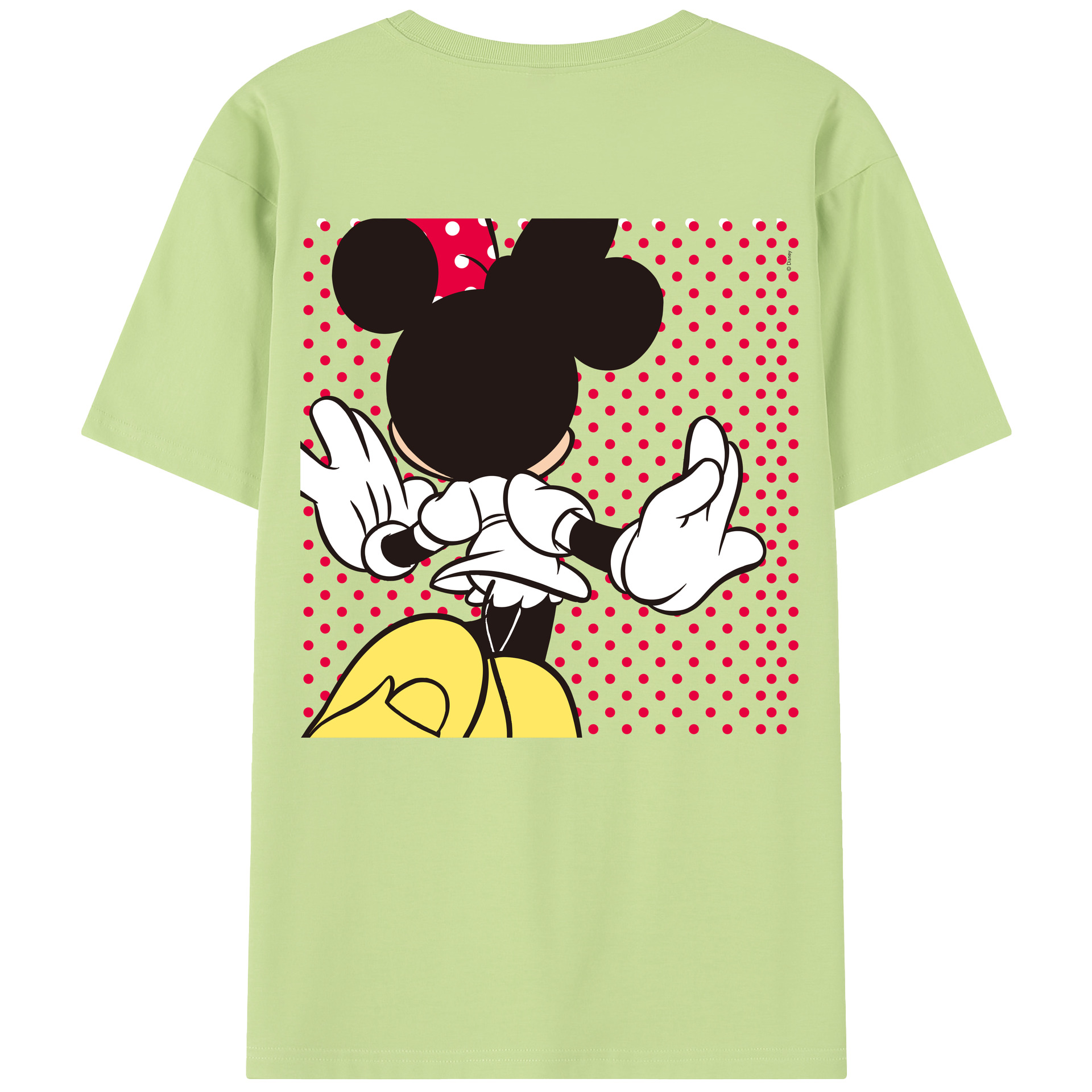 （画像用） ミッキーマウス Mickey Mouse 綿100％半袖Tシャツ（背面プリント）